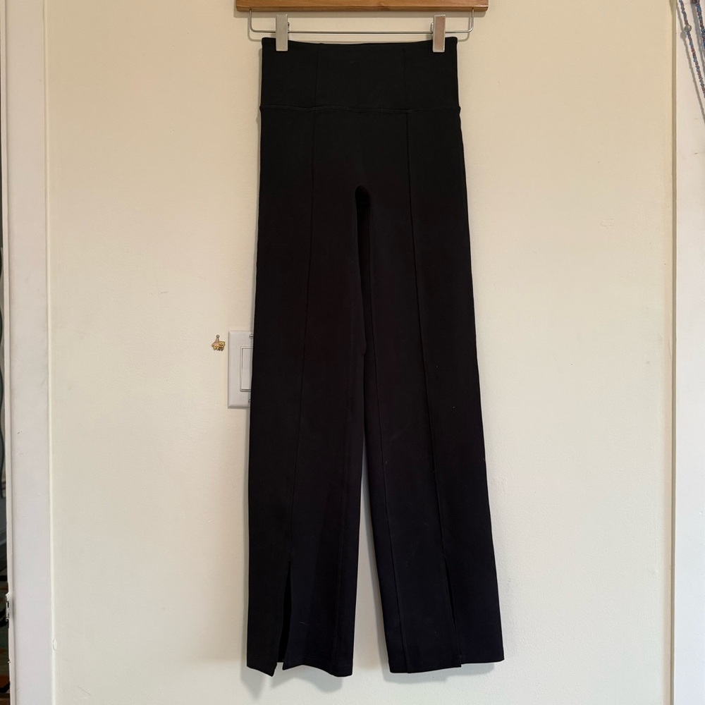 Girlfriend Collective Black Split Leg Pants